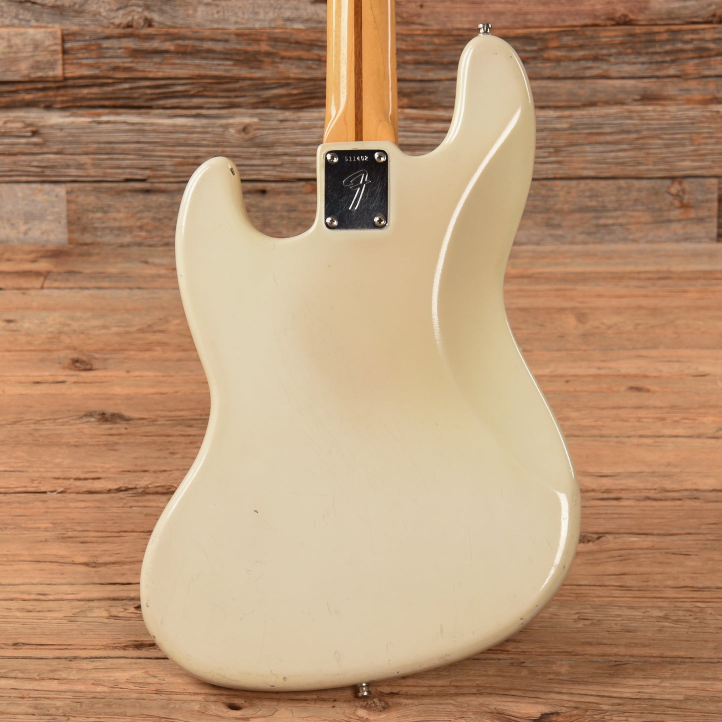 Fender '76 Fretless Precision Bass Neck w/ '70s Jazz Bass Body White Refin 1970s Bass Guitars / 4-String