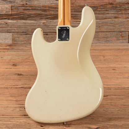 Fender '76 Fretless Precision Bass Neck w/ '70s Jazz Bass Body White Refin 1970s Bass Guitars / 4-String