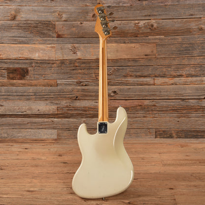 Fender '76 Fretless Precision Bass Neck w/ '70s Jazz Bass Body White Refin 1970s Bass Guitars / 4-String