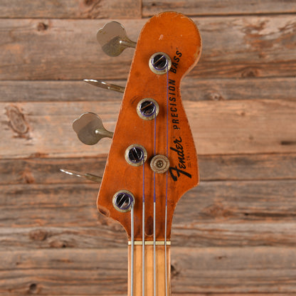 Fender '76 Fretless Precision Bass Neck w/ '70s Jazz Bass Body White Refin 1970s Bass Guitars / 4-String