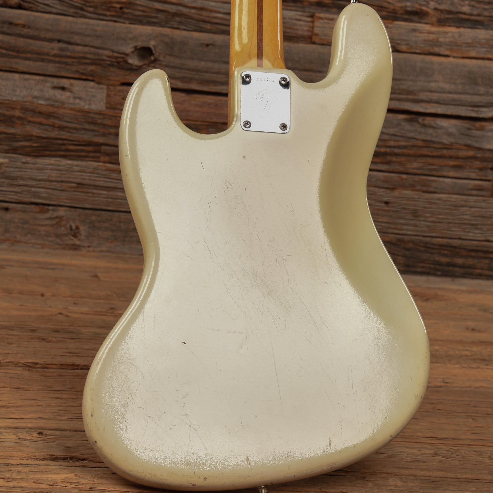 Fender '76 Fretless Precision Bass Neck w/ '70s Jazz Bass Body White Refin 1970s Bass Guitars / 4-String