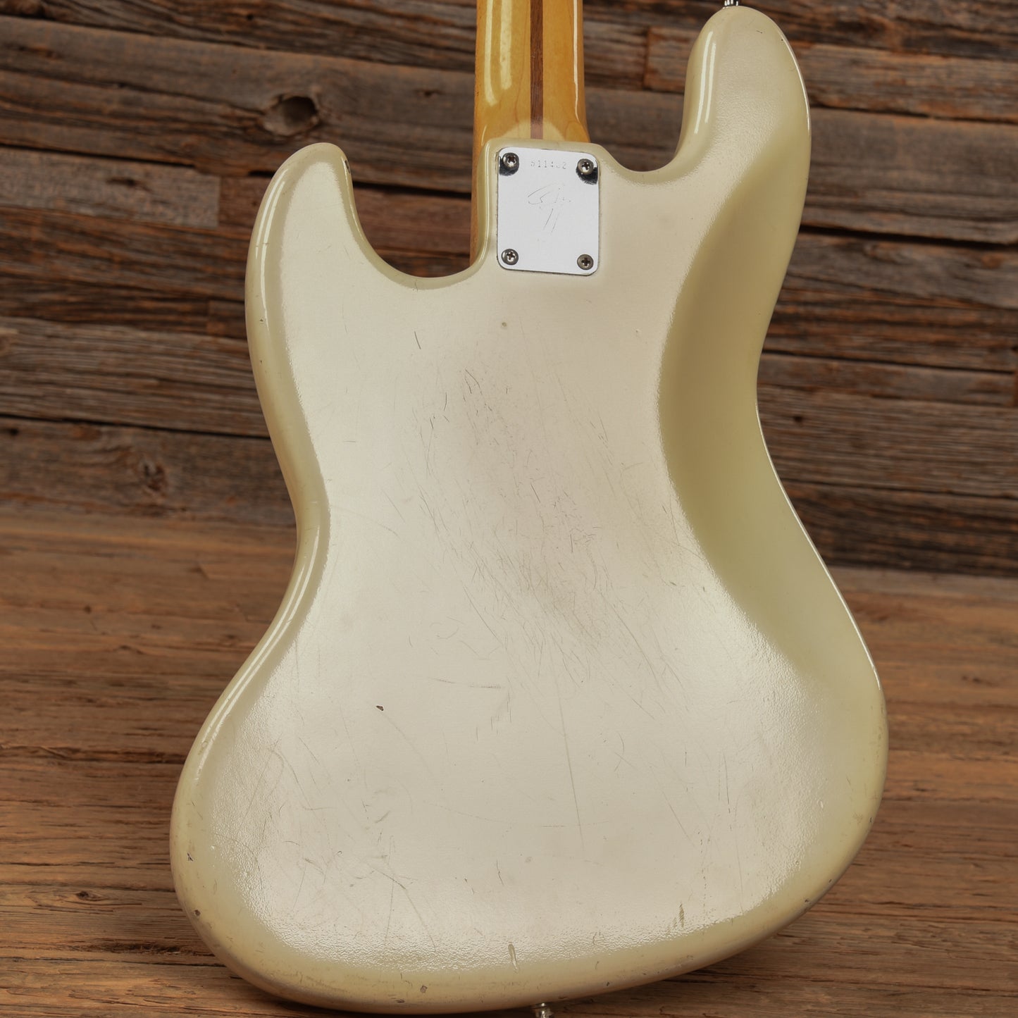 Fender '76 Fretless Precision Bass Neck w/ '70s Jazz Bass Body White Refin 1970s Bass Guitars / 4-String