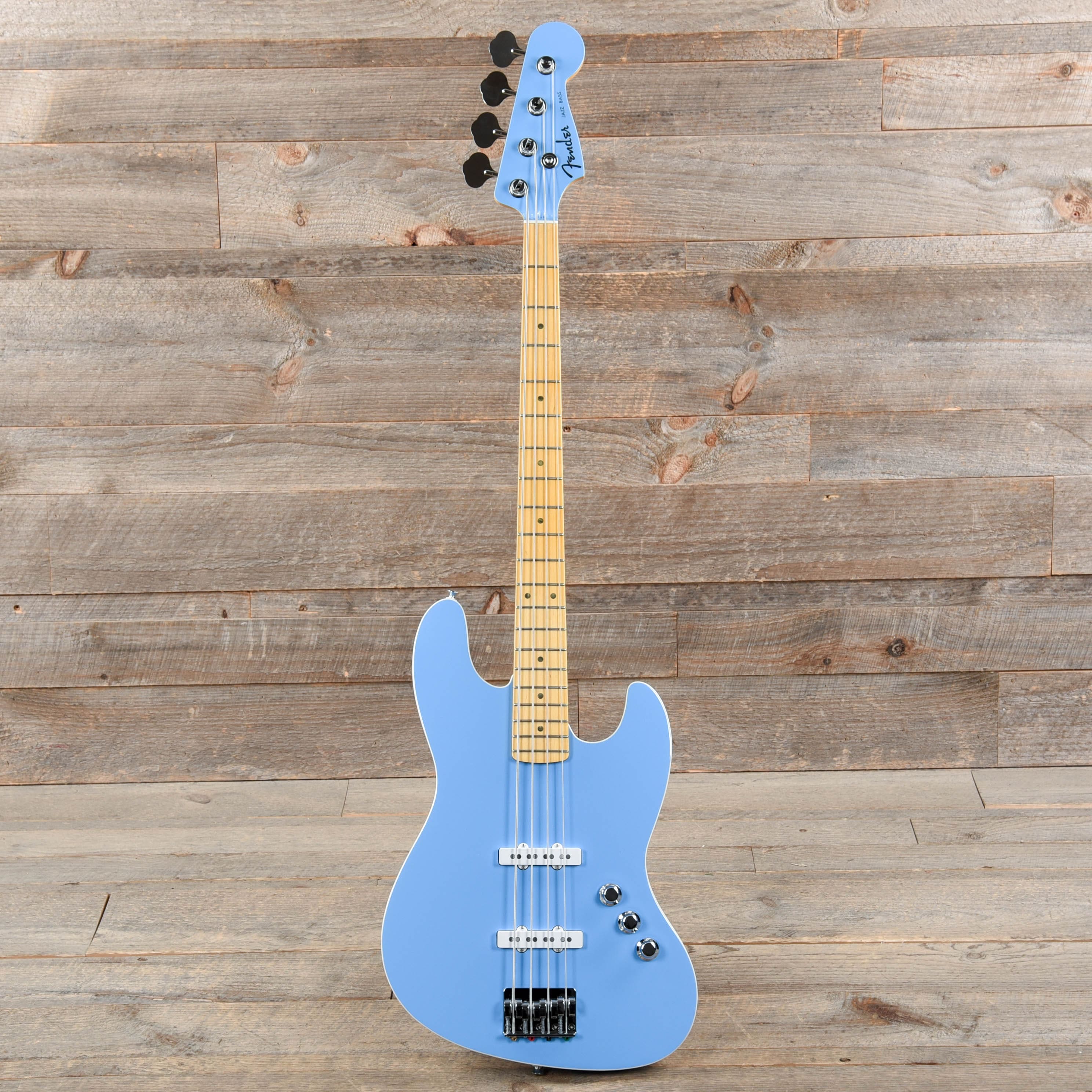 Fender Aerodyne Special Jazz Bass California Blue Bass Guitars / 4-String