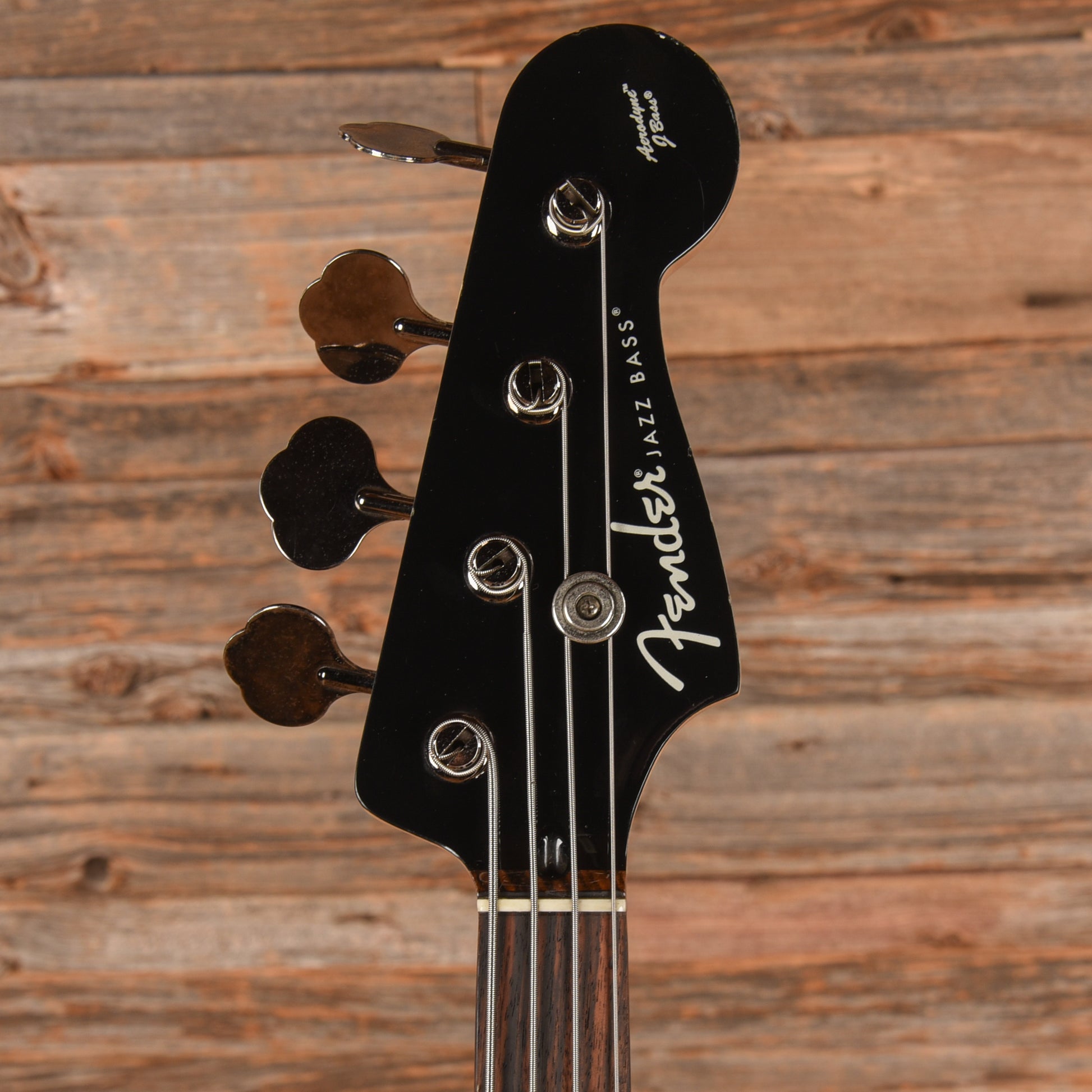 Fender AJB Aerodyne Jazz Bass Black Bass Guitars / 4-String
