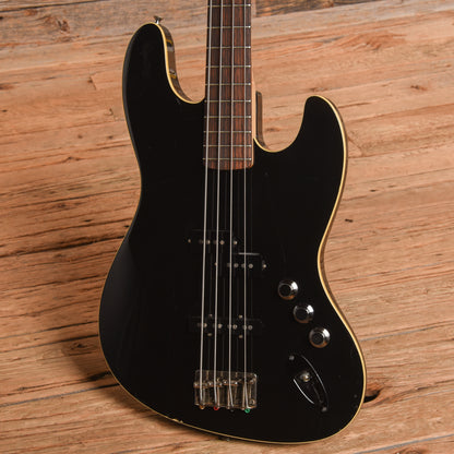 Fender AJB Aerodyne Jazz Bass Black Bass Guitars / 4-String