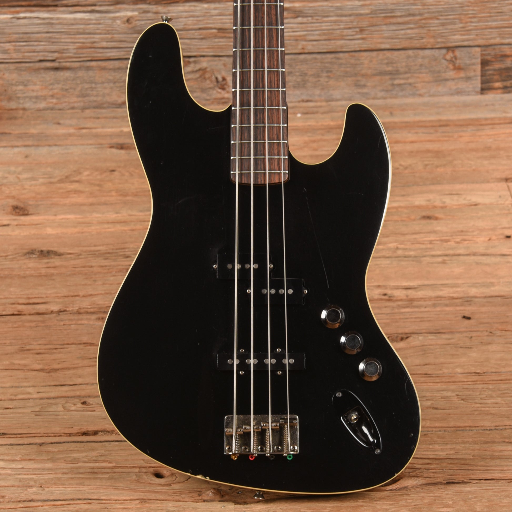 Fender AJB Aerodyne Jazz Bass Black Bass Guitars / 4-String