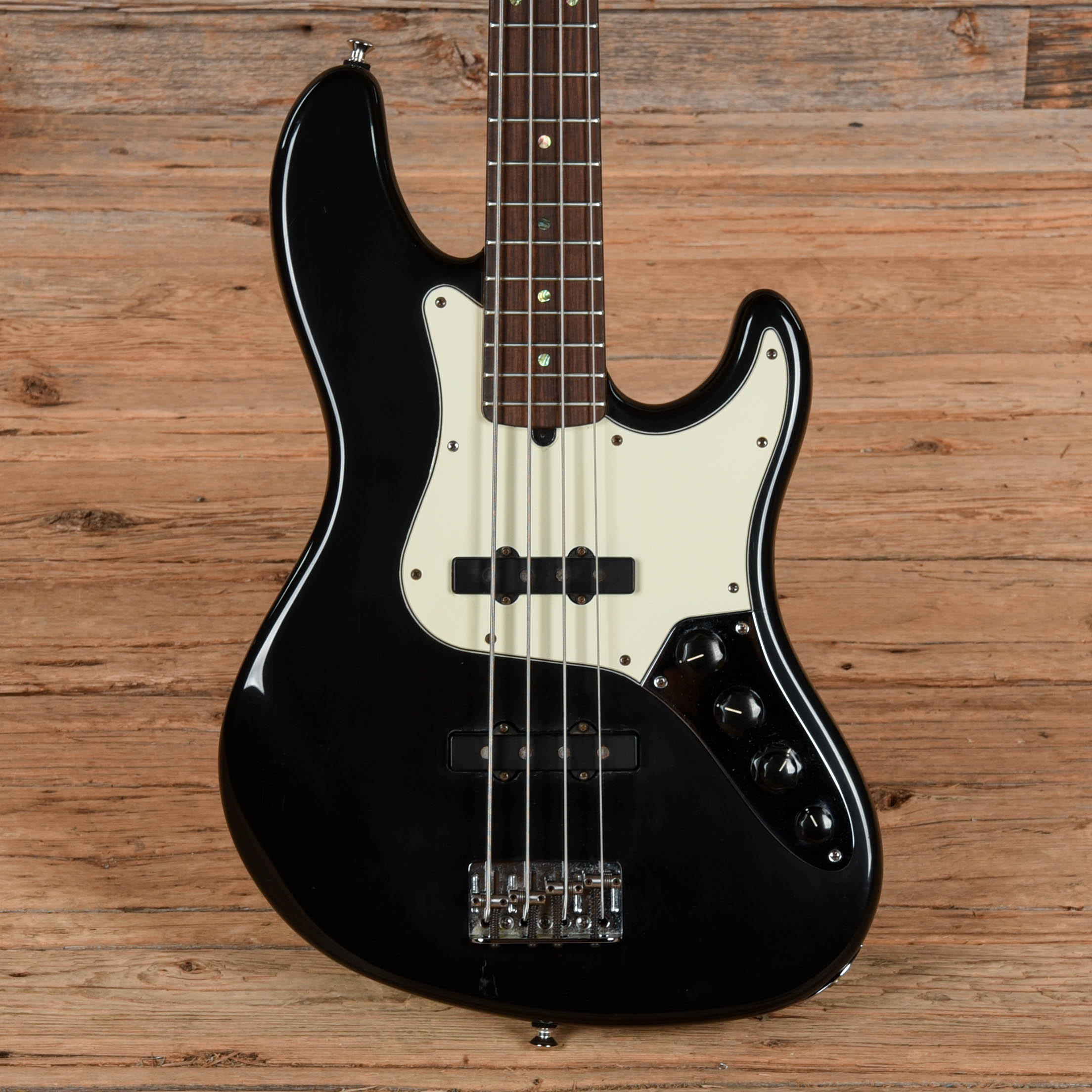 Fender American Deluxe Jazz Bass Black 1998 Bass Guitars / 4-String