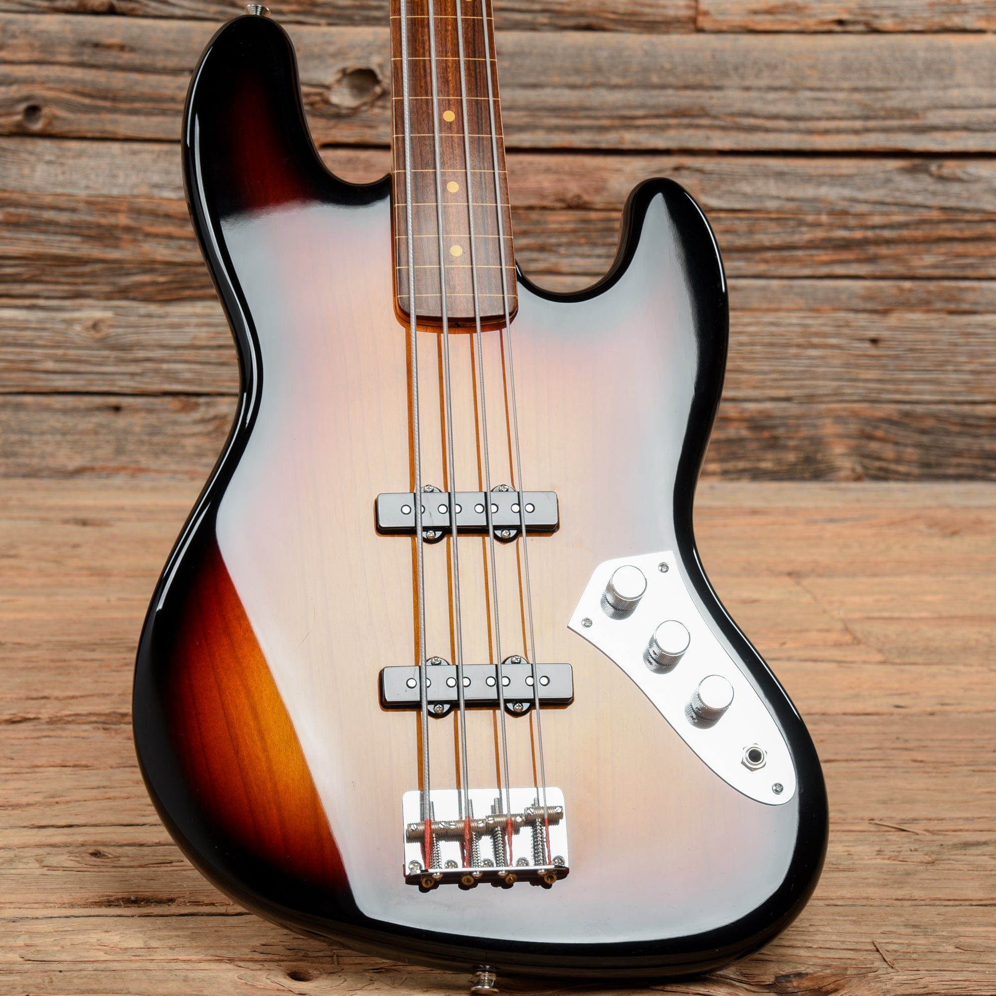 Fender American Jaco Pastorious Fretless Jazz Bass Sunburst 2016 Bass Guitars / 4-String