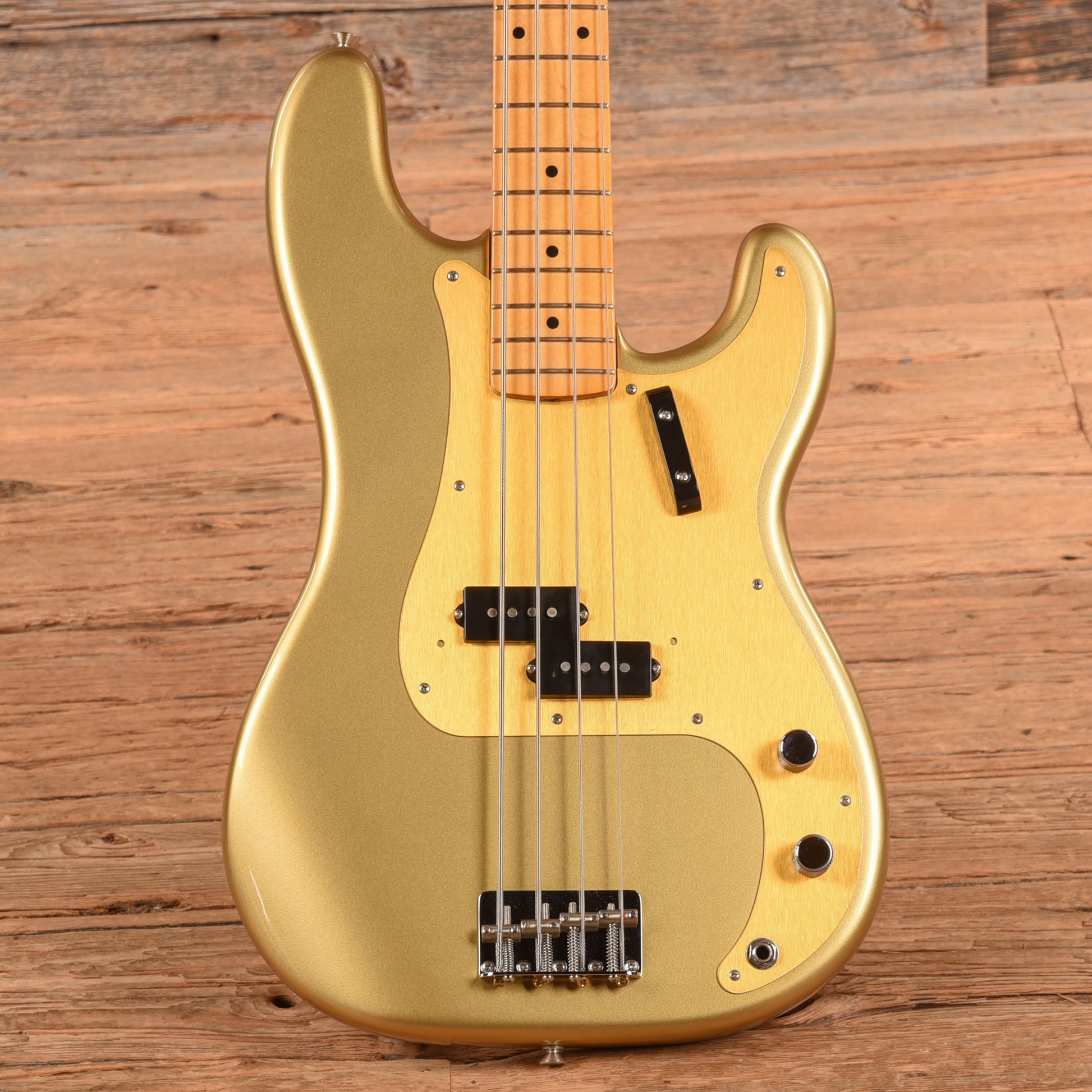 Fender American Original '50s Precision Bass Aztec Gold Bass Guitars / 4-String