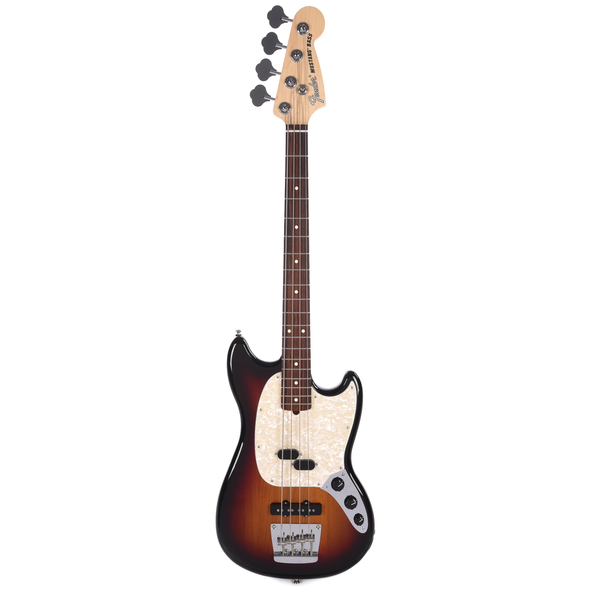 Fender American Performer Mustang Bass 3-Color Sunburst Bass Guitars / 4-String