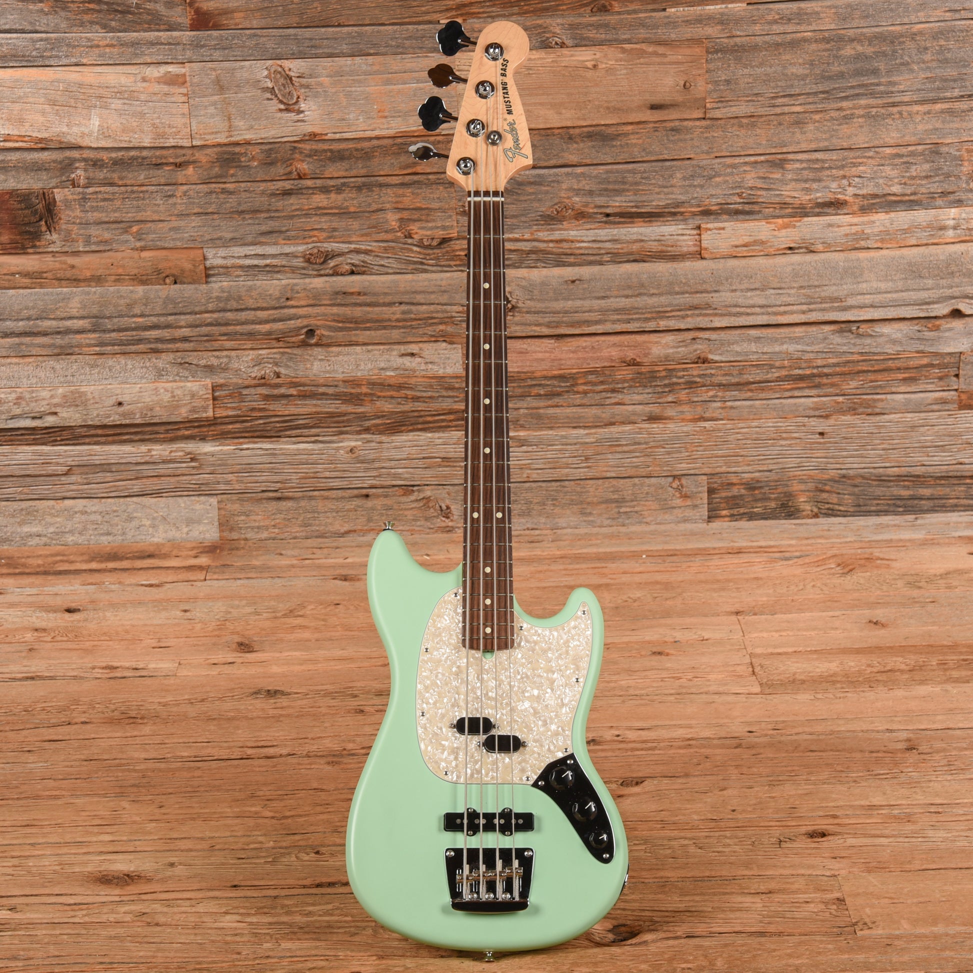 Fender American Performer Mustang Bass Satin Surf Green 2019 Bass Guitars / 4-String