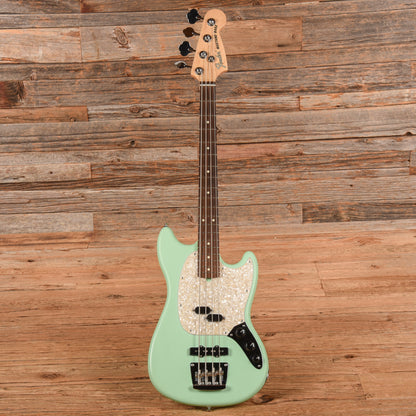 Fender American Performer Mustang Bass Satin Surf Green 2019 Bass Guitars / 4-String