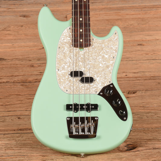 Fender American Performer Mustang Bass Satin Surf Green 2023 Bass Guitars / 4-String