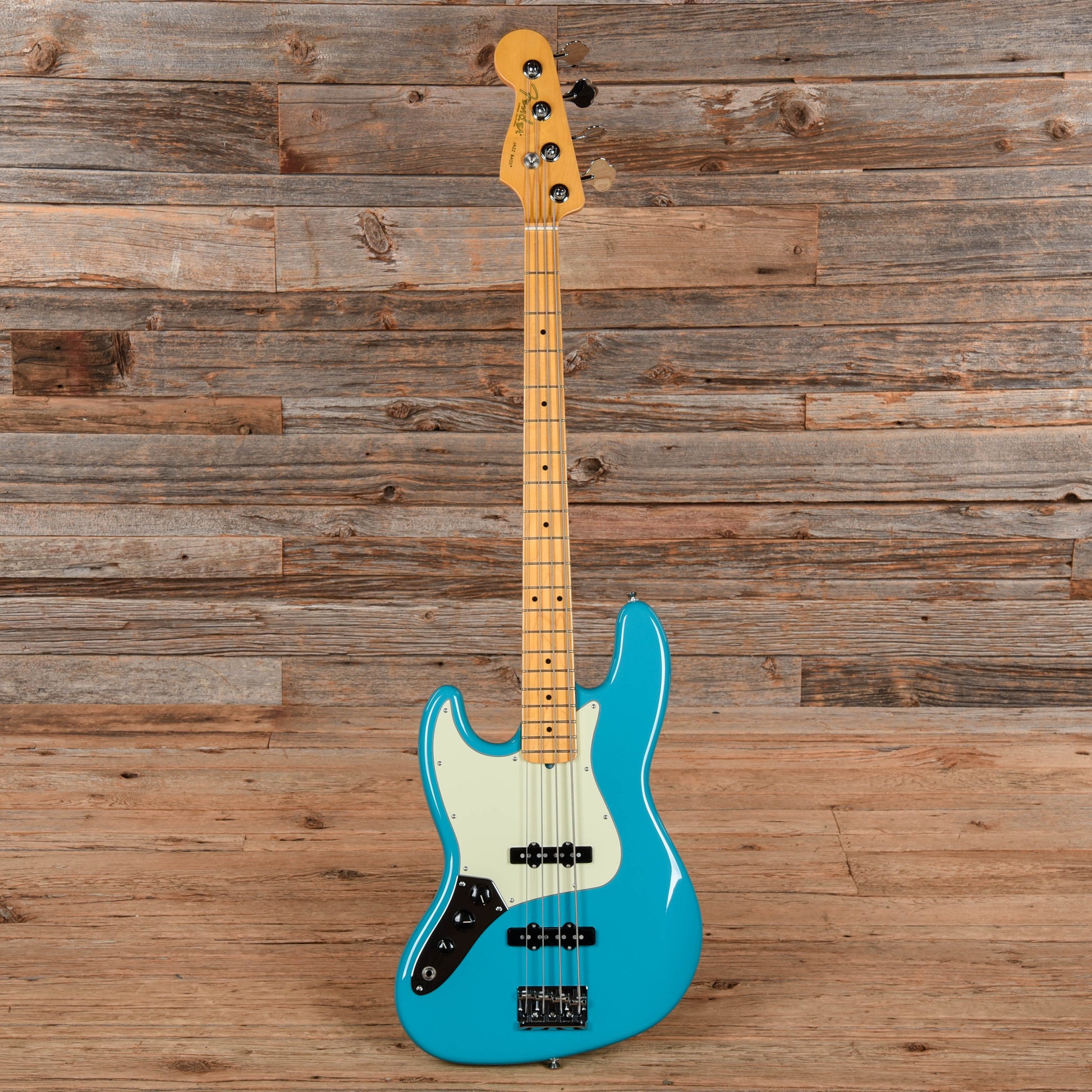 Fender American Professional II Jazz Bass Miami Blue 2022 LEFTY Bass Guitars / 4-String