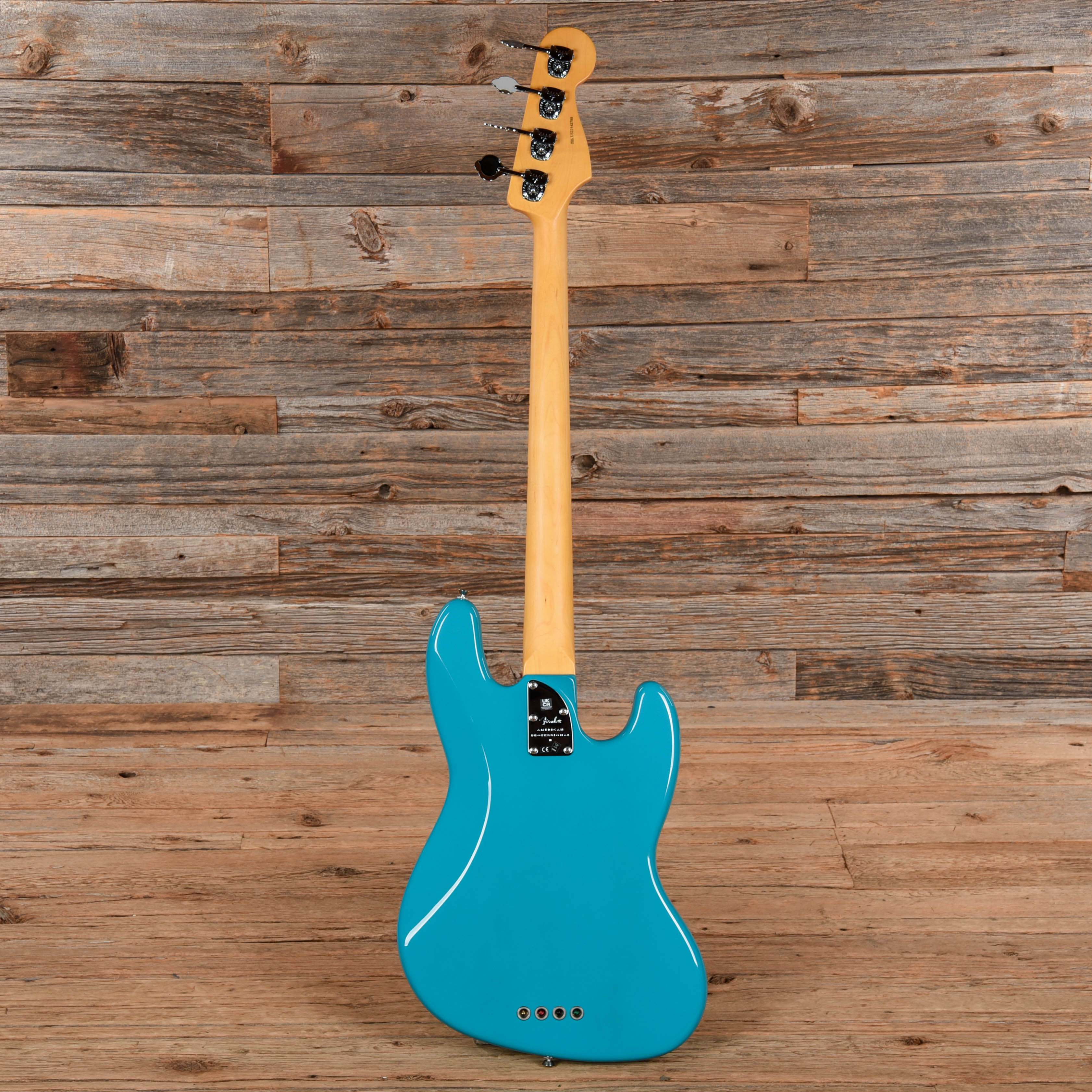 Fender American Professional II Jazz Bass Miami Blue 2022 LEFTY Bass Guitars / 4-String