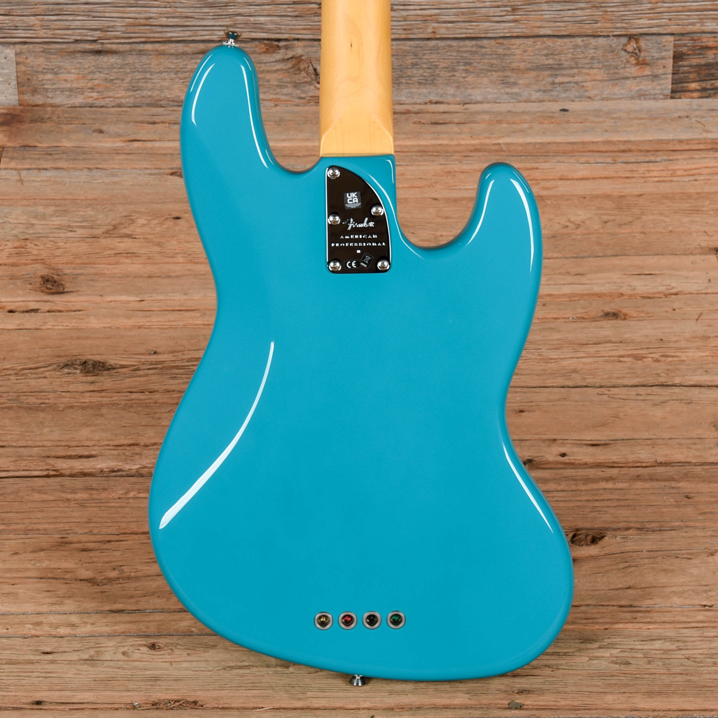 Fender American Professional II Jazz Bass Miami Blue 2022 LEFTY Bass Guitars / 4-String