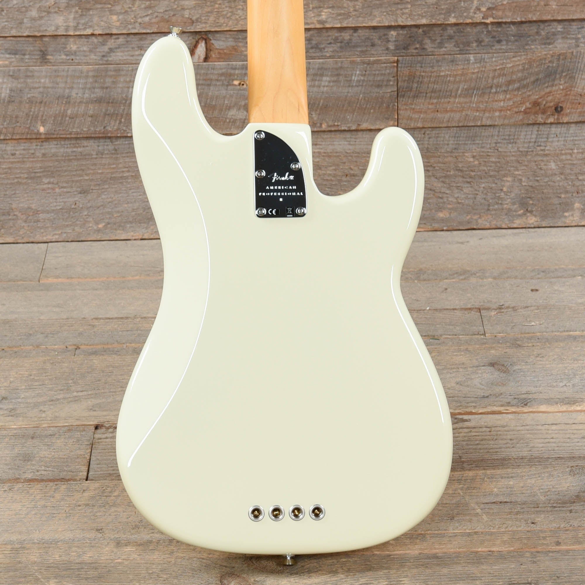 Fender American Professional II Precision Bass Olympic White LEFTY Bass Guitars / 4-String