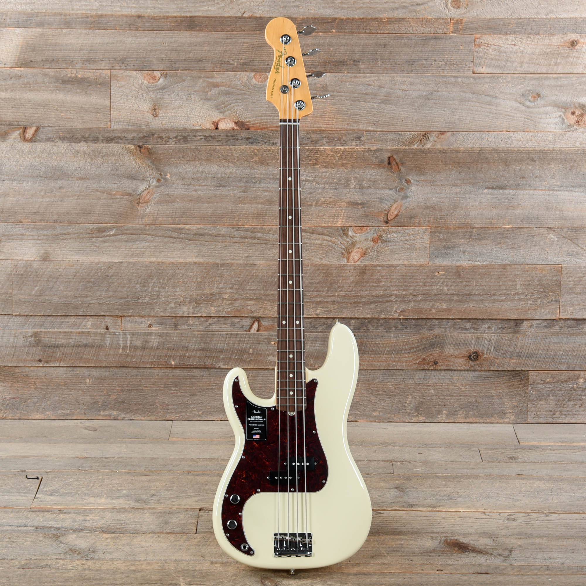 Fender American Professional II Precision Bass Olympic White LEFTY Bass Guitars / 4-String