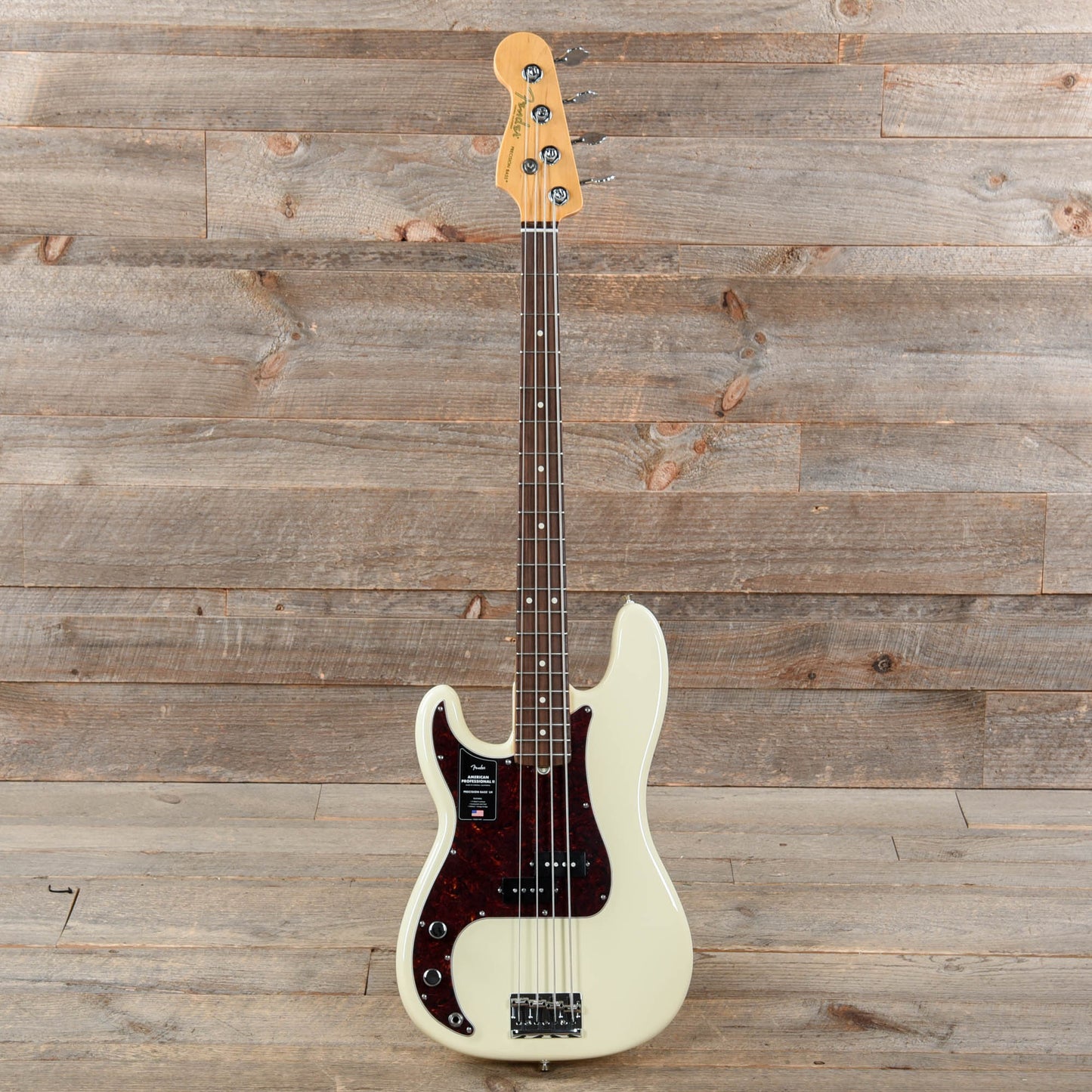 Fender American Professional II Precision Bass Olympic White LEFTY Bass Guitars / 4-String