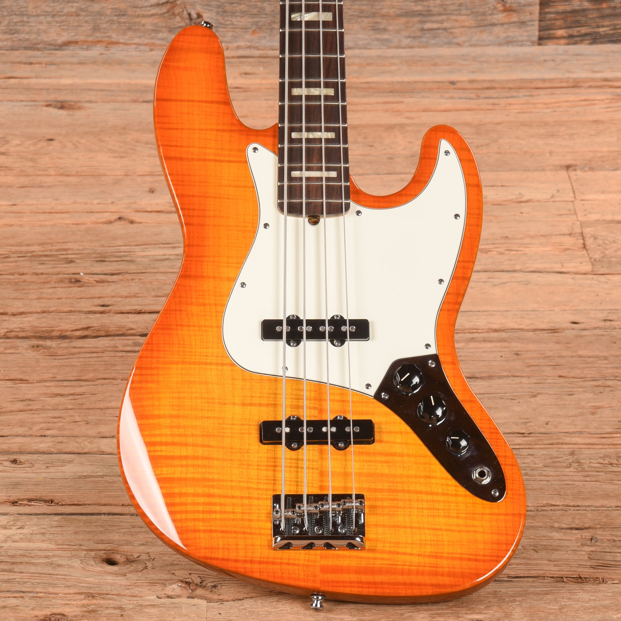 Fender American Select Jazz Bass Amber Burst 2011 Bass Guitars / 4-String