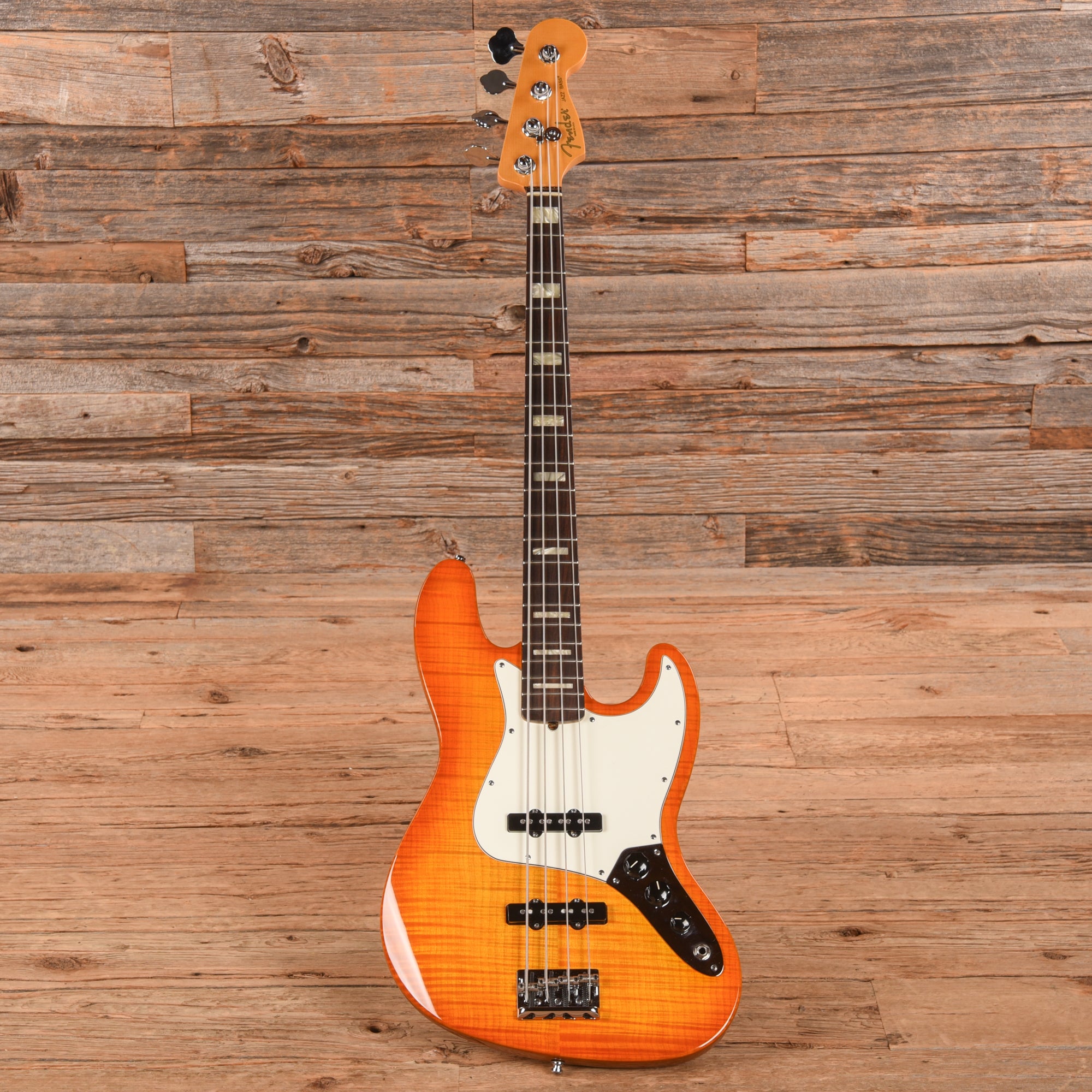 Fender American Select Jazz Bass Amber Burst 2011 Bass Guitars / 4-String