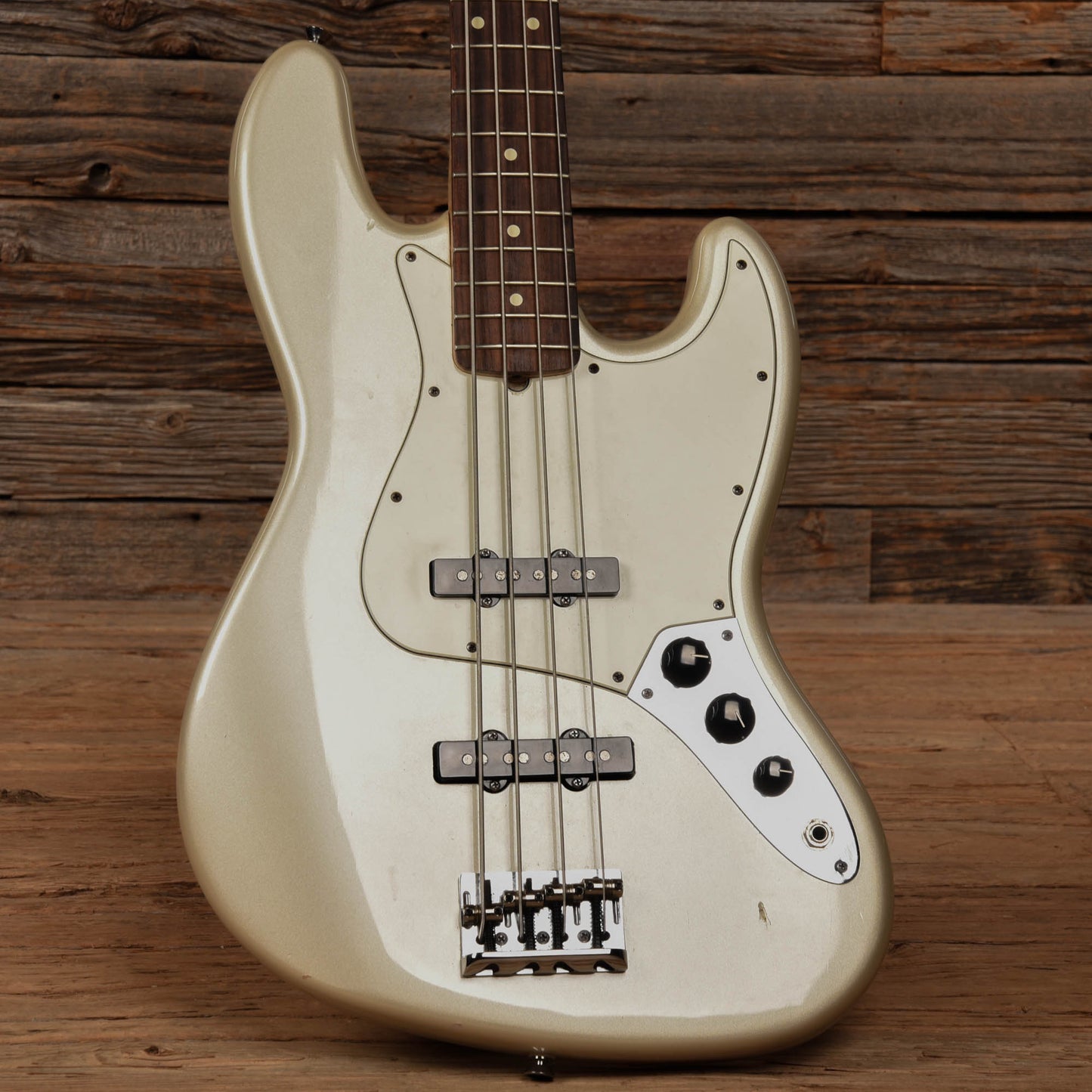 Fender American Standard Jazz Bass Blizzard Pearl 2011 Bass Guitars / 4-String