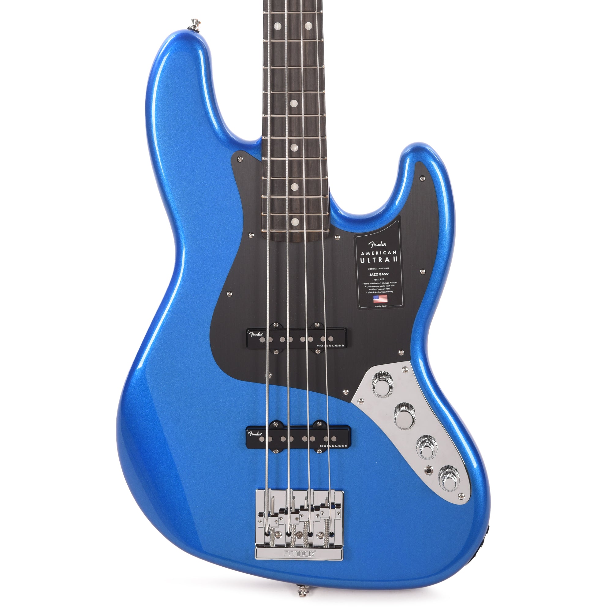 Fender American Ultra II Jazz Bass Noble Blue Bass Guitars / 4-String