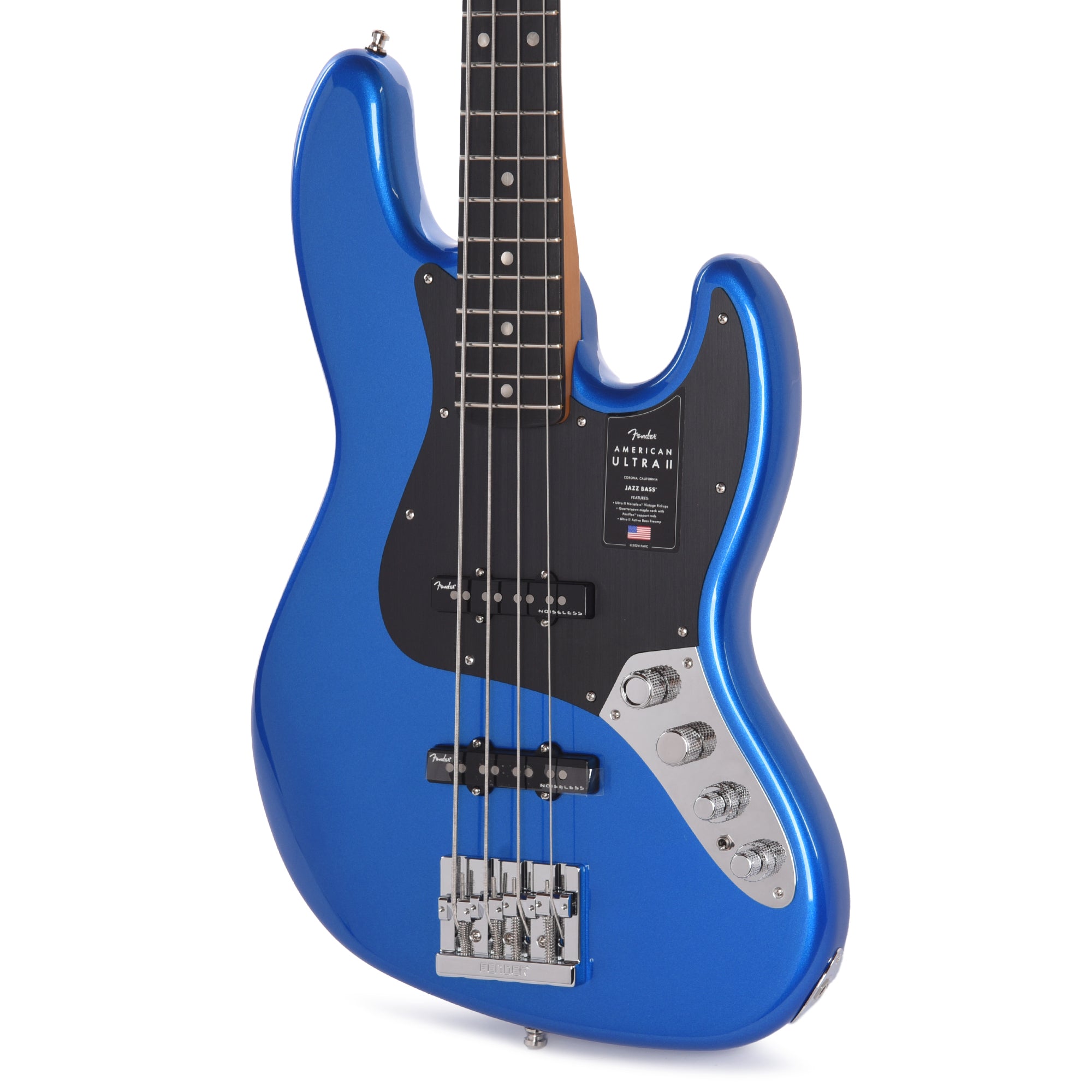 Fender American Ultra II Jazz Bass Noble Blue Bass Guitars / 4-String