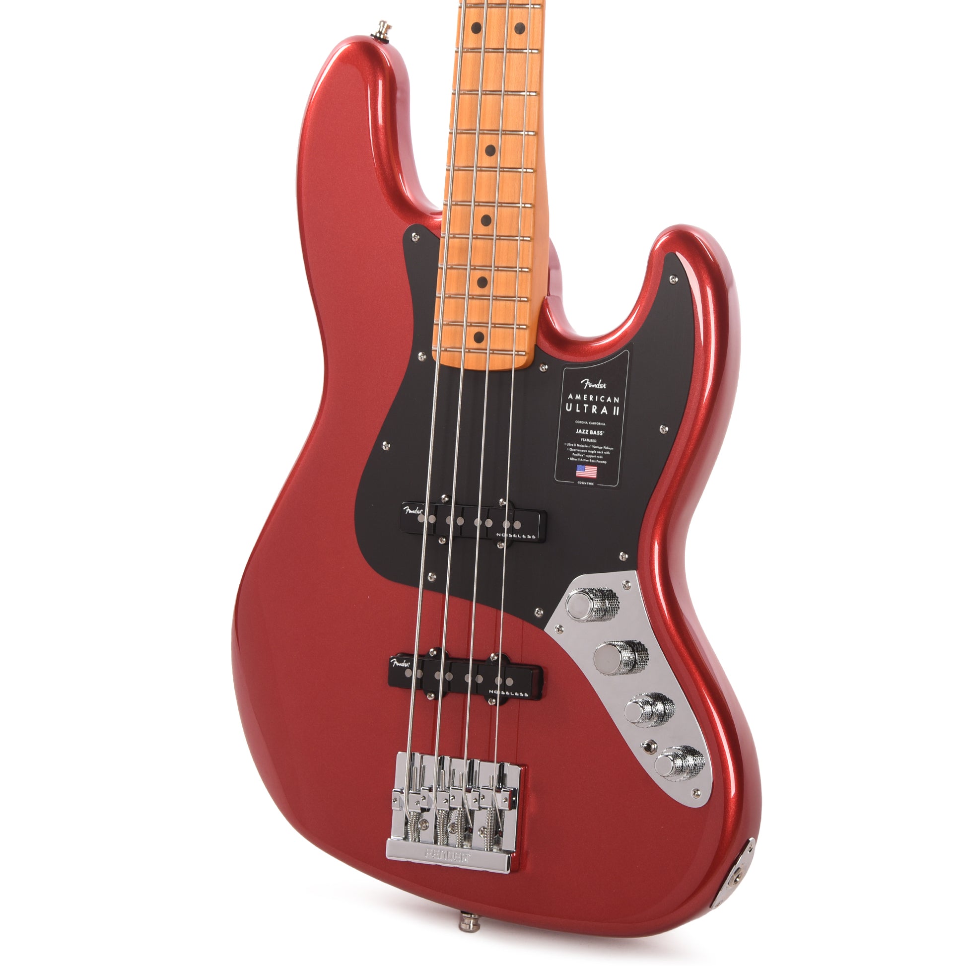 Fender American Ultra II Jazz Bass Sinister Red Bass Guitars / 4-String