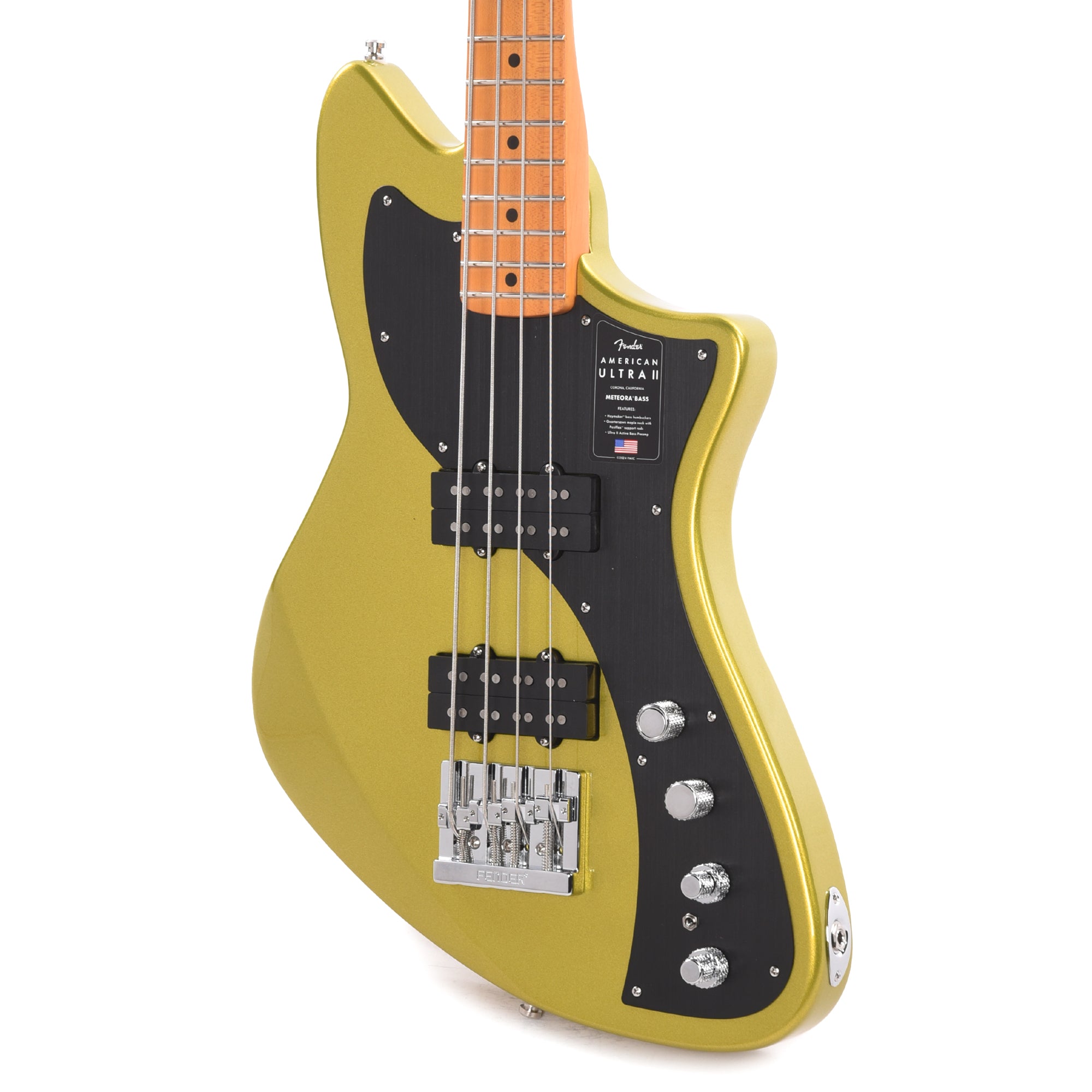 Fender American Ultra II Meteora Bass Solar Flare Bass Guitars / 4-String
