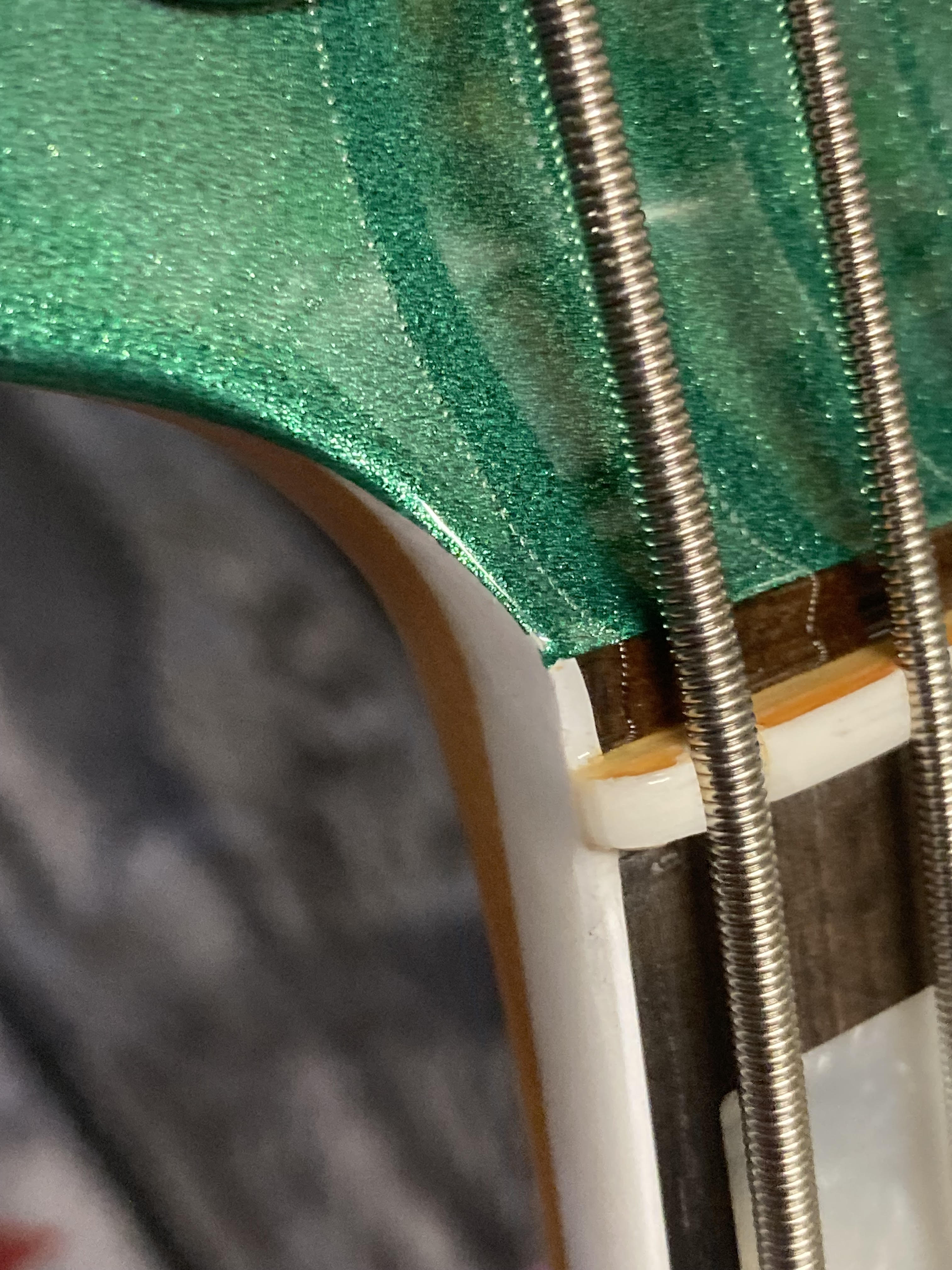Fender American Ultra Jazz Bass Mystic Pine Green w/Ebony Fingerboard, Anodized Gold Pickguard, & Matching Headcap Bass Guitars / 4-String