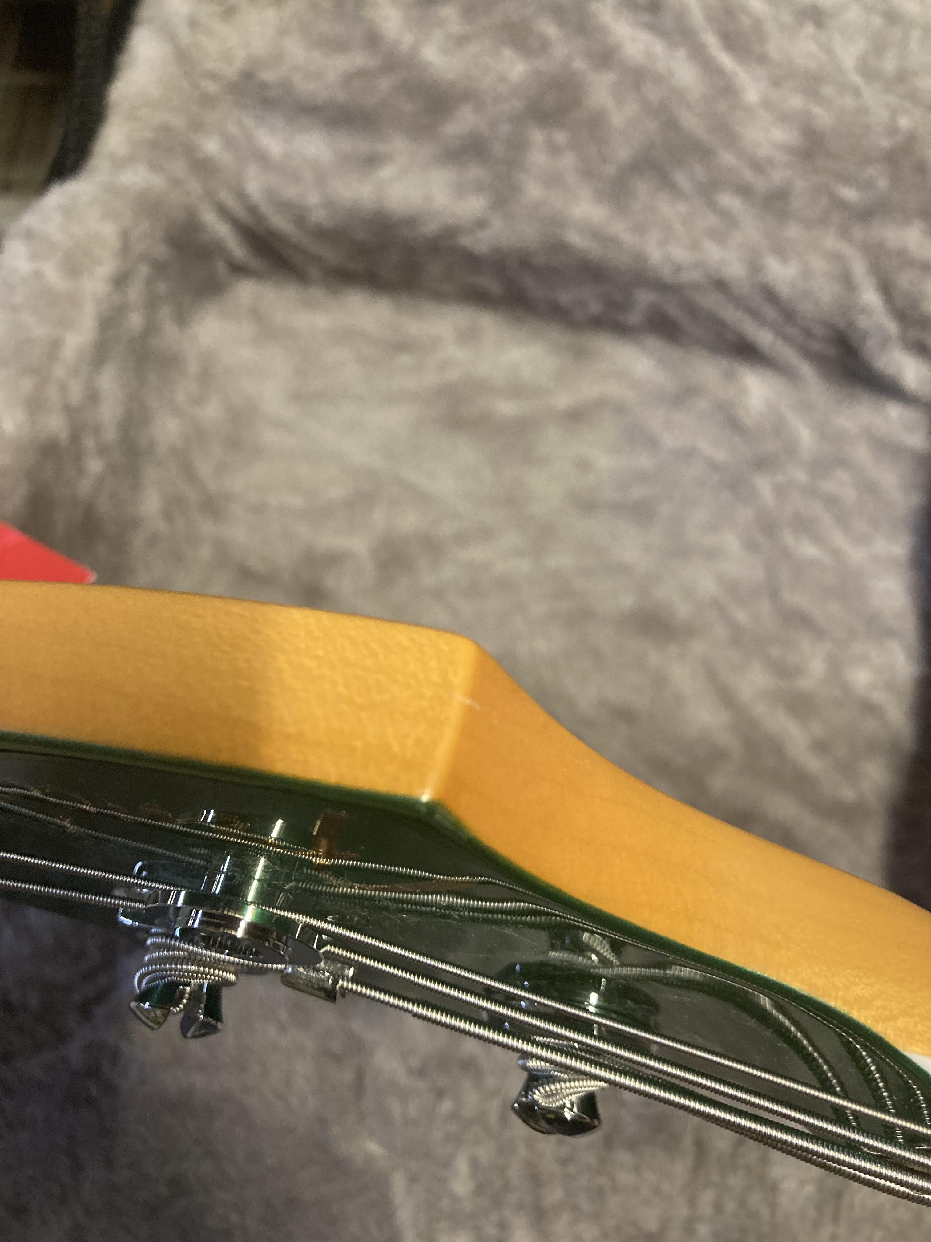 Fender American Ultra Jazz Bass Mystic Pine Green w/Ebony Fingerboard, Anodized Gold Pickguard, & Matching Headcap Bass Guitars / 4-String