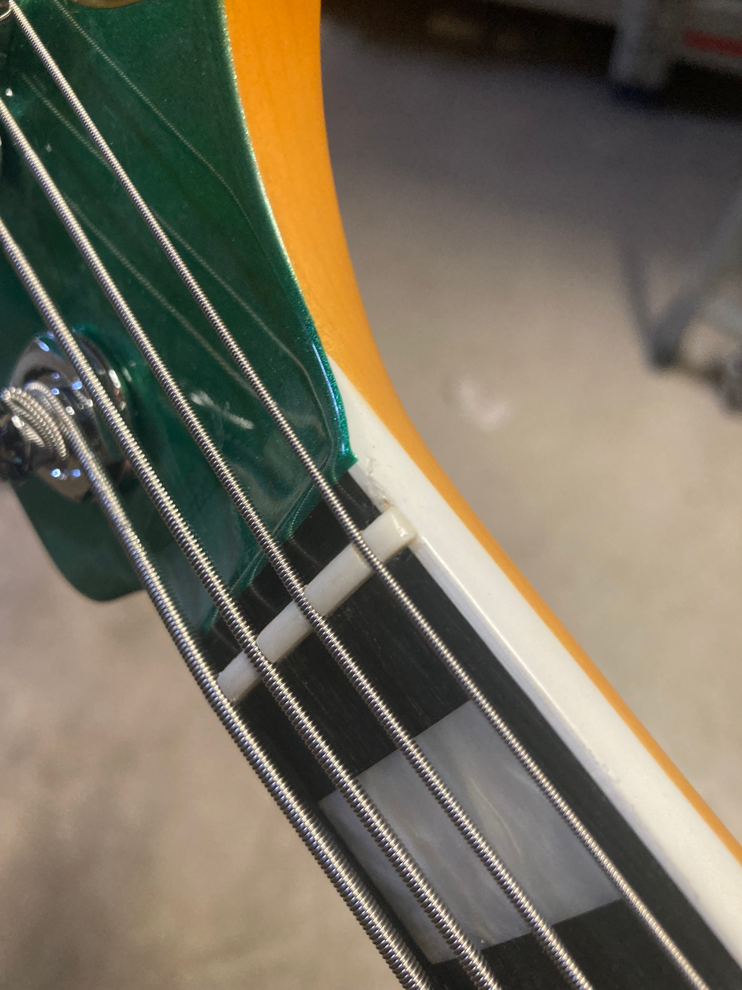 Fender American Ultra Jazz Bass Mystic Pine Green w/Ebony Fingerboard, Anodized Gold Pickguard, & Matching Headcap Bass Guitars / 4-String