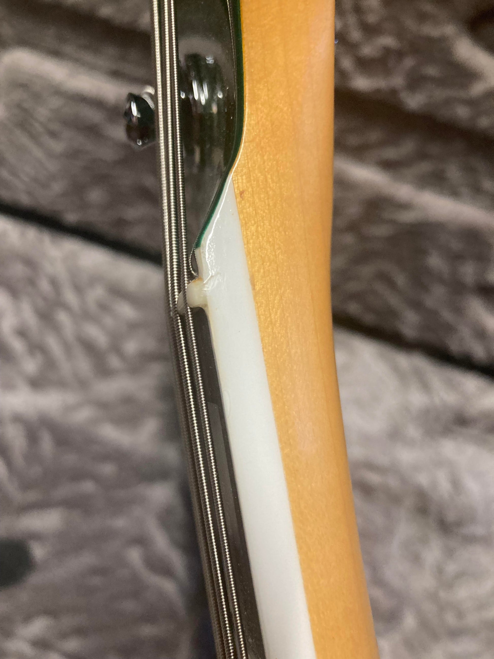 Fender American Ultra Jazz Bass Mystic Pine Green w/Ebony Fingerboard, Anodized Gold Pickguard, & Matching Headcap Bass Guitars / 4-String