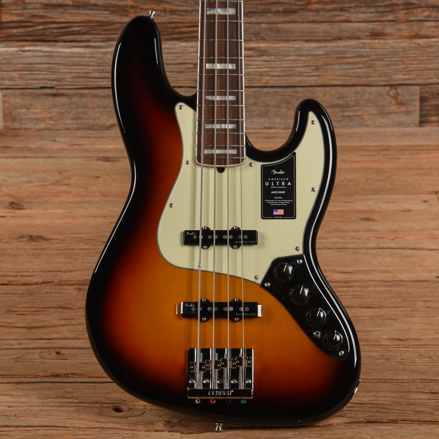 Fender American Ultra Jazz Bass Ultraburst Bass Guitars / 4-String