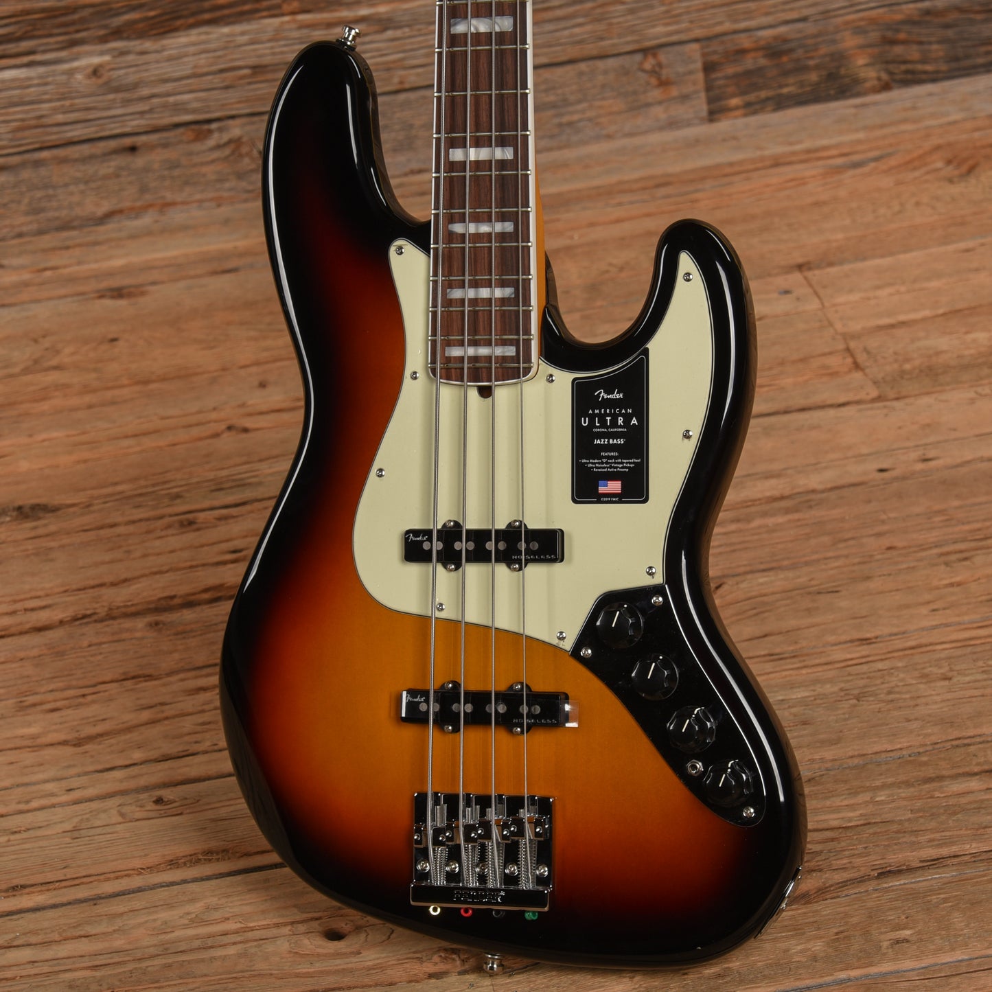 Fender American Ultra Jazz Bass Ultraburst Bass Guitars / 4-String