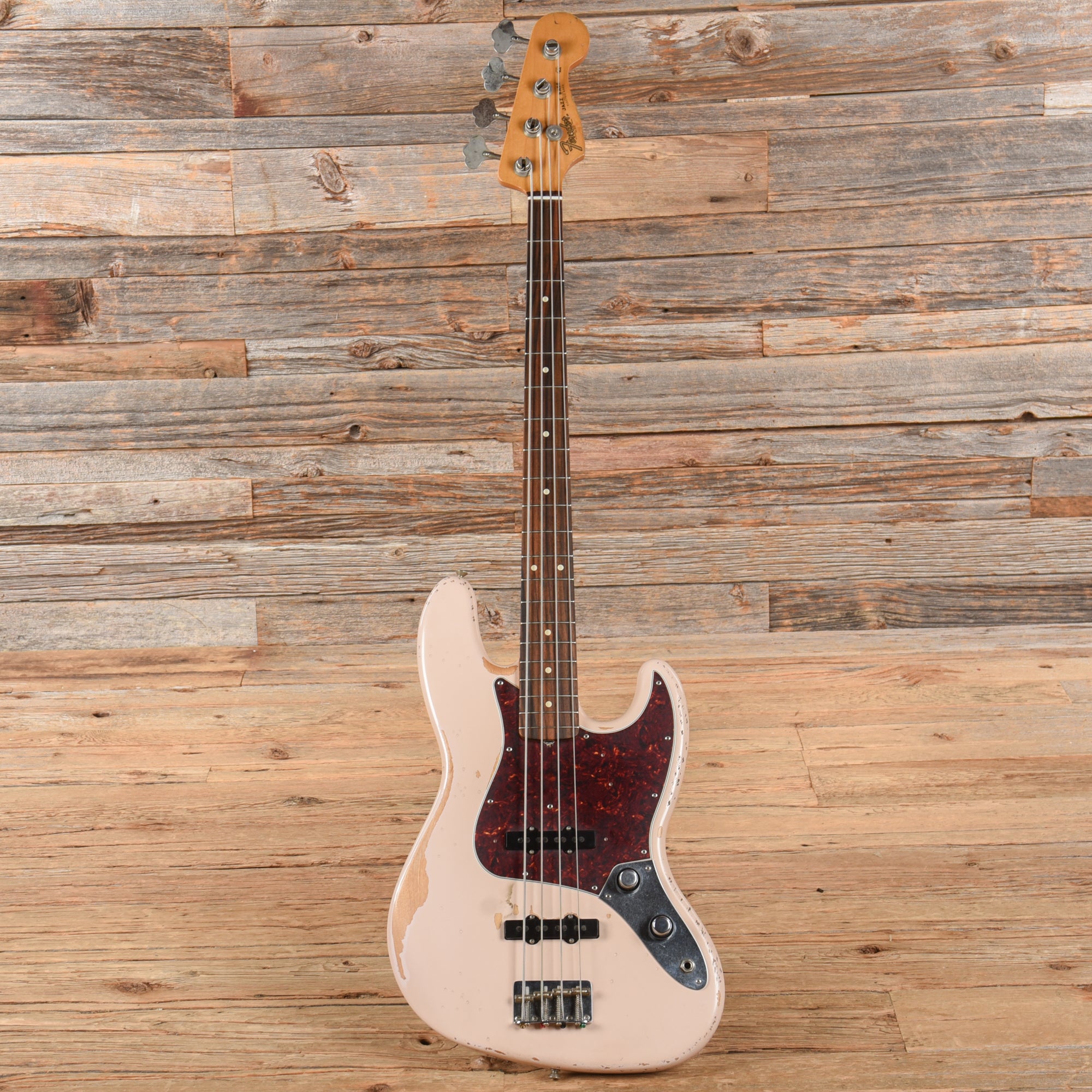 Fender Artist Series Flea Signature Road Worn Jazz Bass Shell Pink 2016 Bass Guitars / 4-String