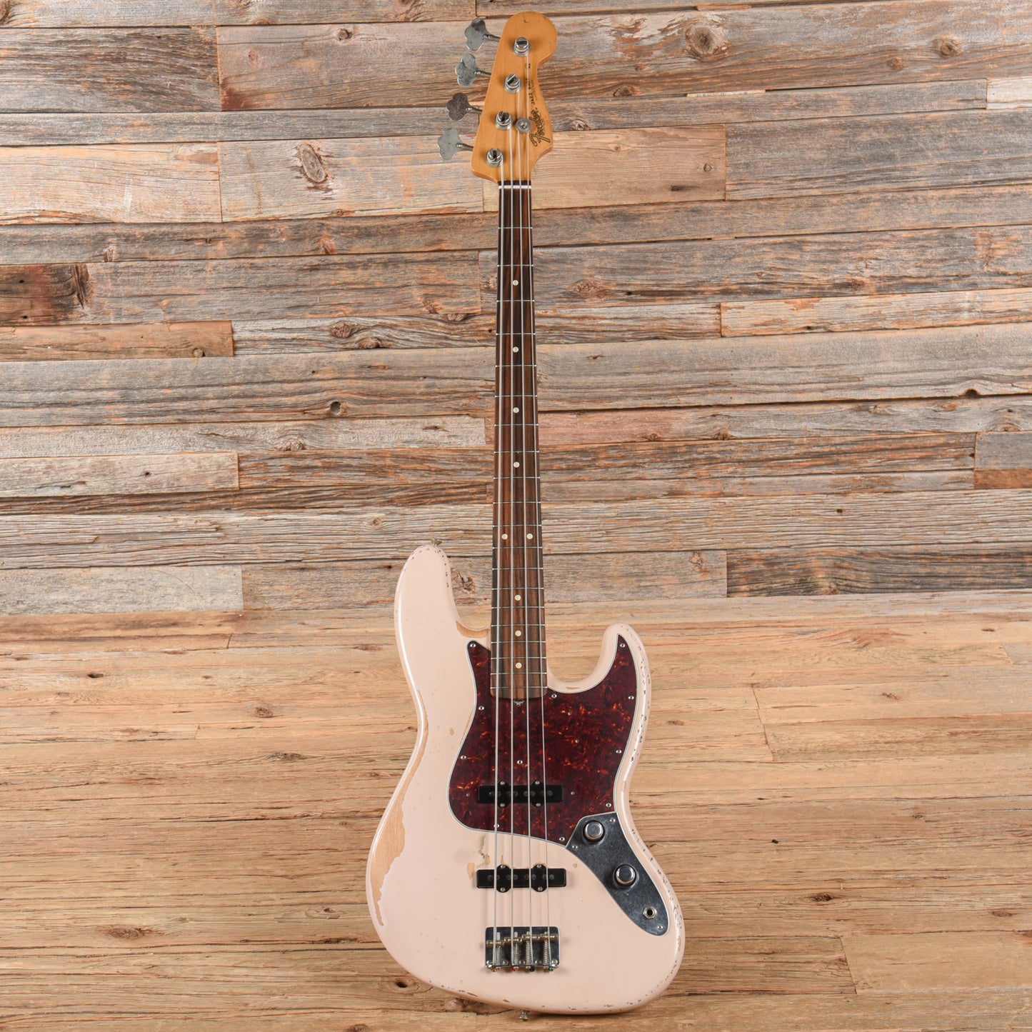 Fender Artist Series Flea Signature Road Worn Jazz Bass Shell Pink 2016 Bass Guitars / 4-String