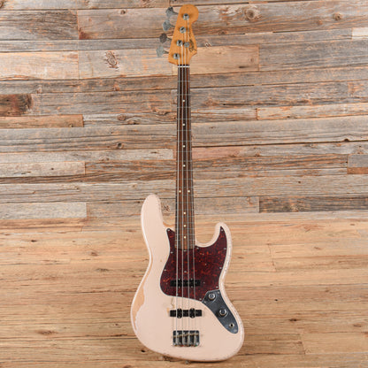 Fender Artist Series Flea Signature Road Worn Jazz Bass Shell Pink 2016 Bass Guitars / 4-String