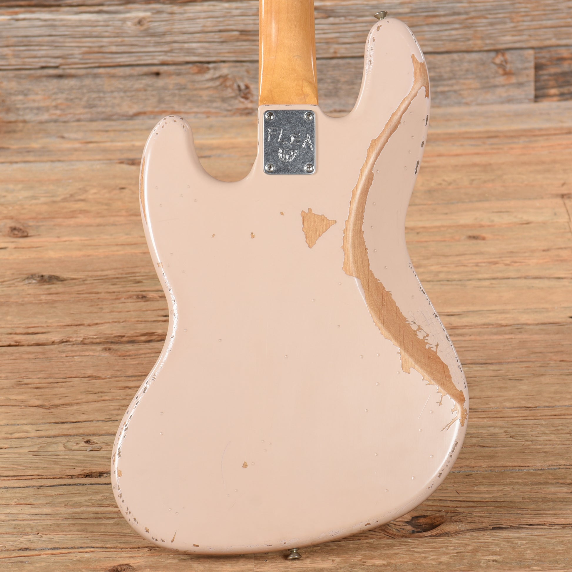 Fender Artist Series Flea Signature Road Worn Jazz Bass Shell Pink 2016 Bass Guitars / 4-String
