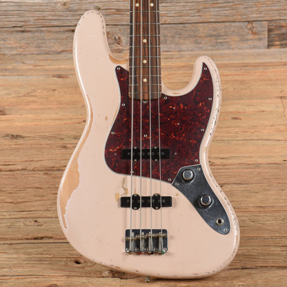 Fender Artist Series Flea Signature Road Worn Jazz Bass Shell Pink 2016 Bass Guitars / 4-String