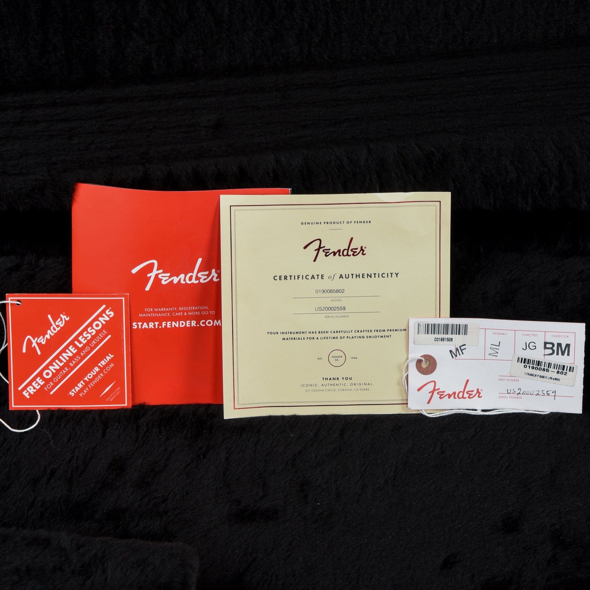 Fender Artist Series Tony Franklin Fretless Precision Bass Lake Placid Blue 2020 Bass Guitars / 4-String