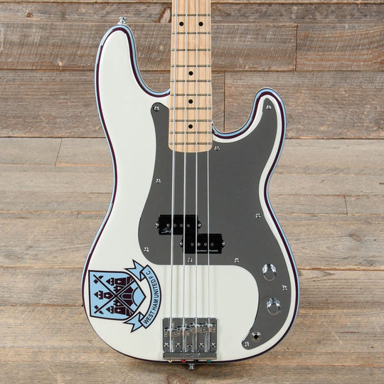 Fender Artist Steve Harris Precision Bass Olympic White Bass Guitars / 4-String