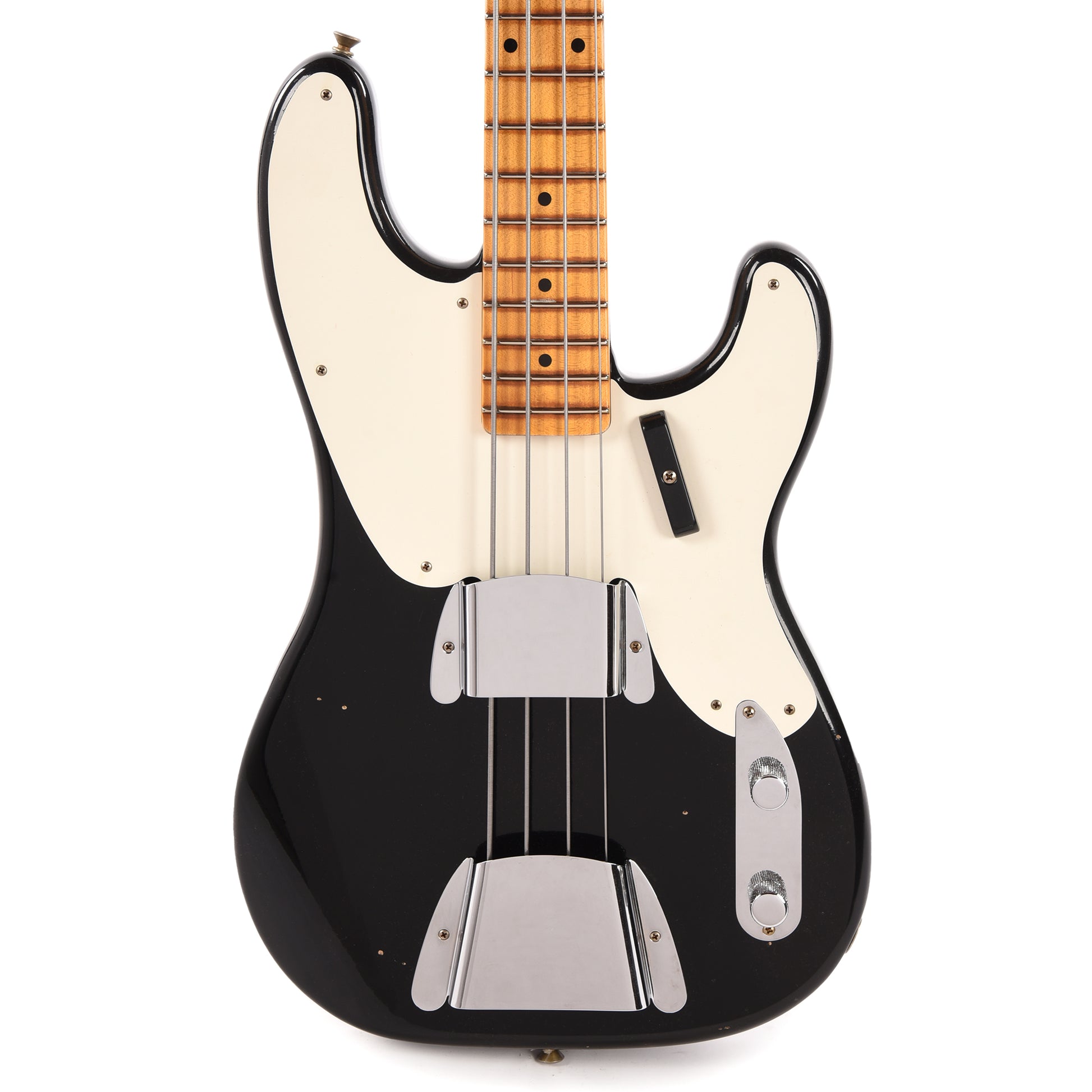 Fender Custom Shop 1954 Precision Bass Journeyman Relic Aged Black Bass Guitars / 4-String