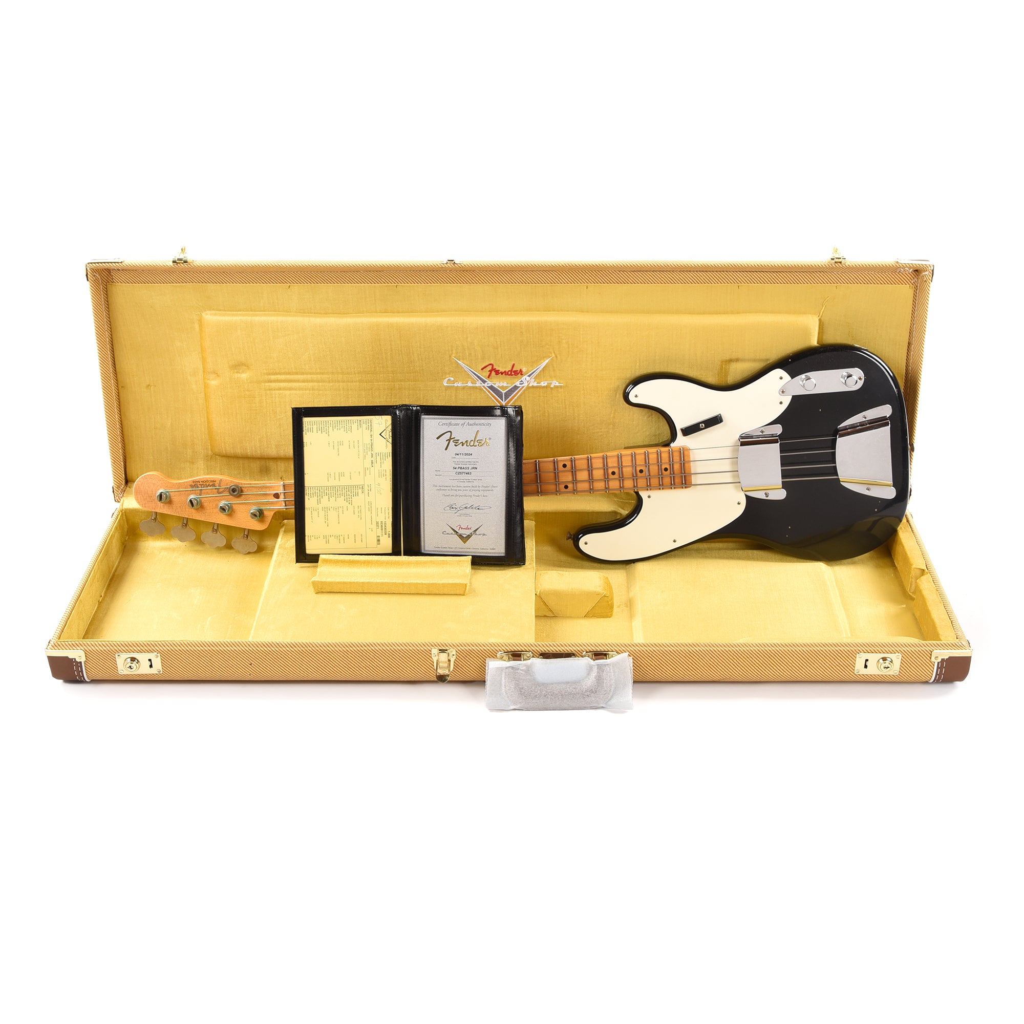 Fender Custom Shop 1954 Precision Bass Journeyman Relic Aged Black Bass Guitars / 4-String