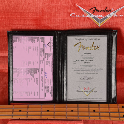 Fender Custom Shop 1955 Precision Bass Deluxe Closet Classic Faded Taos Turquoise Bass Guitars / 4-String