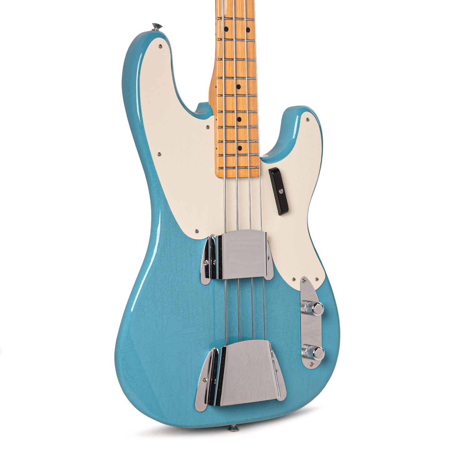 Fender Custom Shop 1955 Precision Bass Deluxe Closet Classic Faded Taos Turquoise Bass Guitars / 4-String