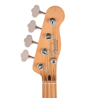 Fender Custom Shop 1955 Precision Bass Deluxe Closet Classic Faded Taos Turquoise Bass Guitars / 4-String
