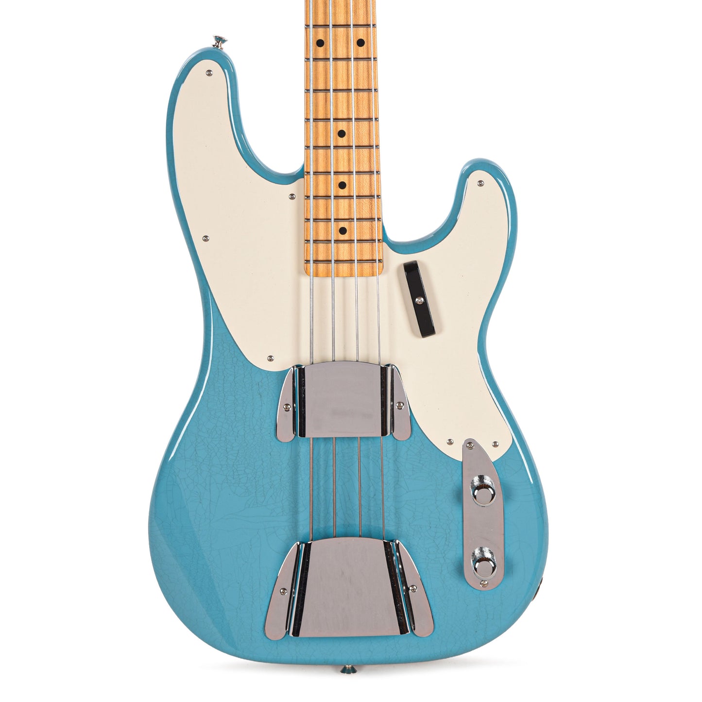 Fender Custom Shop 1955 Precision Bass Deluxe Closet Classic Faded Taos Turquoise Bass Guitars / 4-String