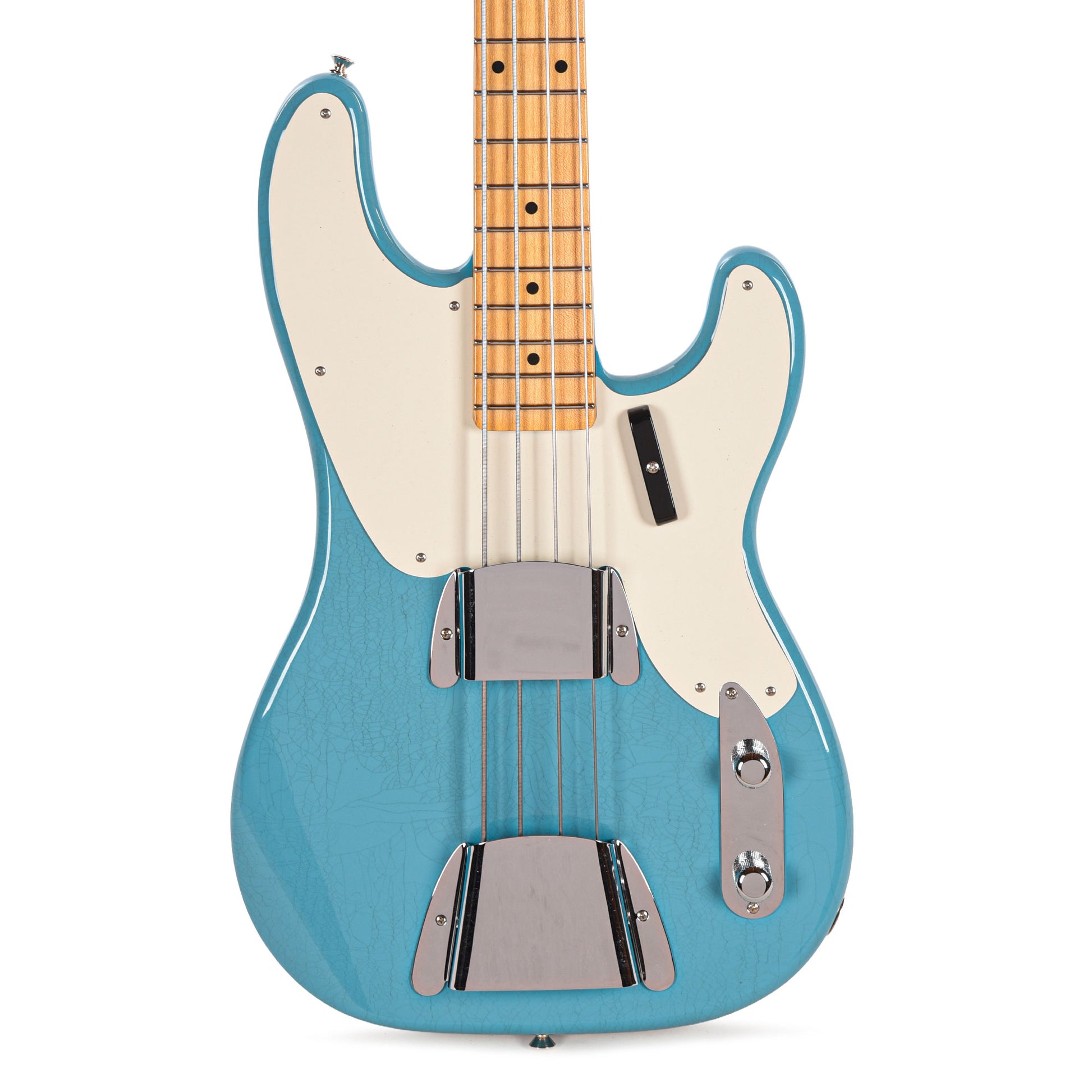 Fender Custom Shop 1955 Precision Bass Deluxe Closet Classic Faded Taos Turquoise Bass Guitars / 4-String